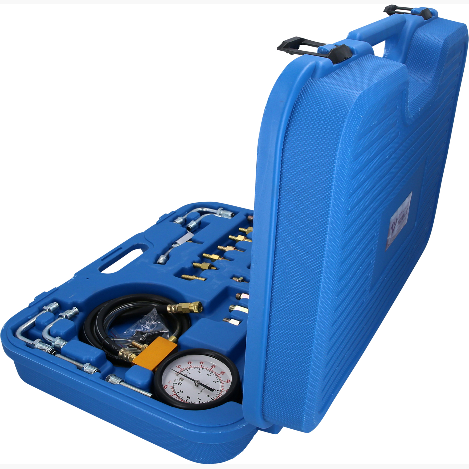 BELEY TU-443 Kompression Kraftstoffeinspritzdruckprüfgerät Kfz-Werkzeugsatz  Mit Adapter Und 0-140PSI / 0-10Bar-Manometer